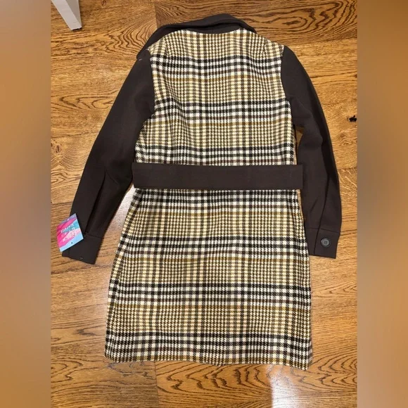 1960s Junior Accents by Frank Adam’s Plaid Dress W/ Zipper Junior Size L Vintage - Picture 6 of 6